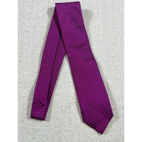 Robert Talbot Men’s Red Geometric Silk Necktie 59" × 3.25" 100% Silk Designer - Picture 1 of 9